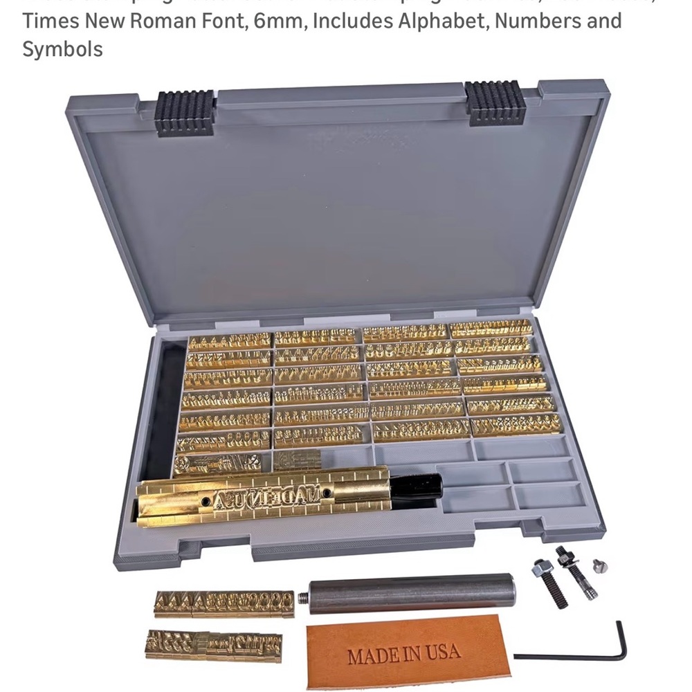 ❤️SOLD❤️Brass stamping letters for hot foil, machine